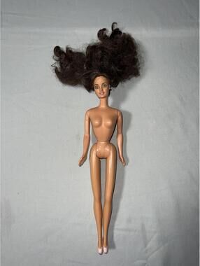 Vintage 1966 Mattel Barbie Doll with Brown Curly Hair